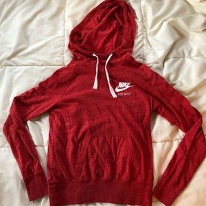 Red Nike sweatshirt